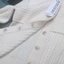 JAEGER extra fine merino wool Cardigan Size 10 Image 3