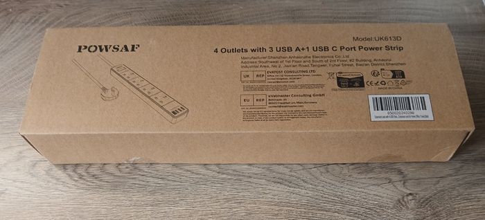 4 Socket Compact Surge USB Extension Lead