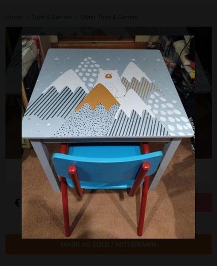 Kid's table & chair