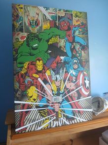children's captain America canvas poster