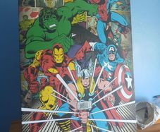 children's captain America canvas poster