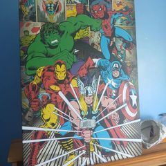 children's captain America canvas poster