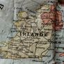 Antique School Map of Europe. Image 3