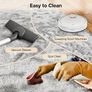 Large Grey Rugs Living Room 120x160cm Shaggy Carpet for Bedroom Washable Anti Slip Shaggy Soft Area Rug, Modern Fluffy Carpets Floor Mat Beside Carpet for Kids Living Room Image 4