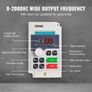 3KW, 14A, 1 or 3 Phase AC 220V Input to 3 Phase AC 0 220V Output Variable Frequency Drive, 50 60Hz Input, 0 2000Hz Output VFD for Spindle Motor Speed Control Image 3