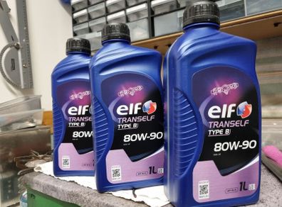 3x1l Gearbox , axle oil Elf 80W90 tranself