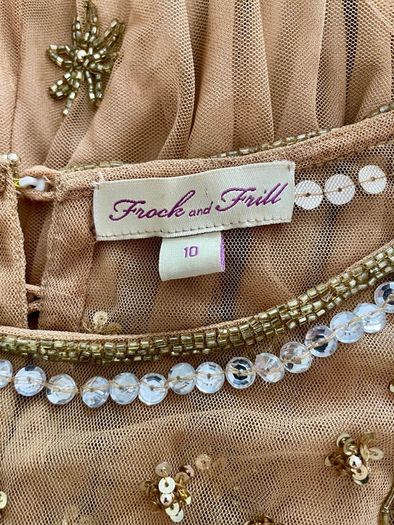 Frock and Frill - Beaded Dress - Size 10