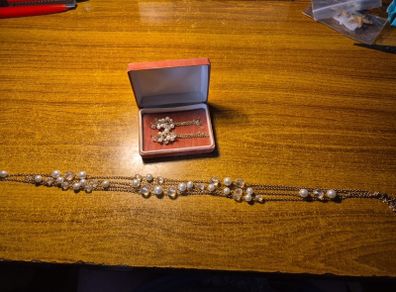 Vintage Earrings and Necklace