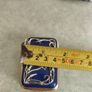 Rare 2003 Franz Porcelain Seagull Decor Jeweled blue gold and silver rectangular Trinket Box RETIRED Image 5