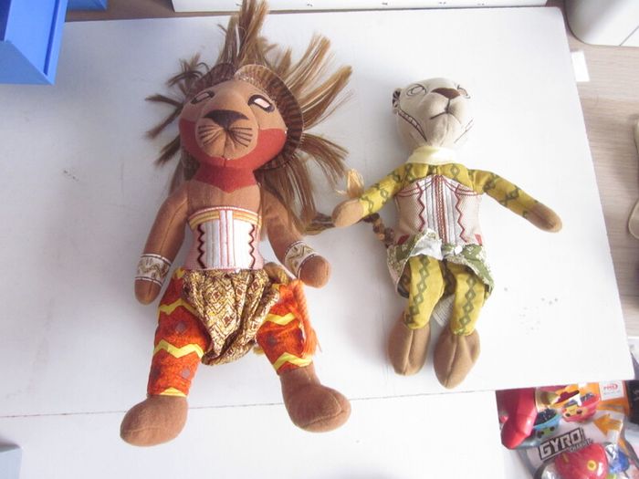 The Lion King  Simba &Nala Plush Stuffed Animal 11"