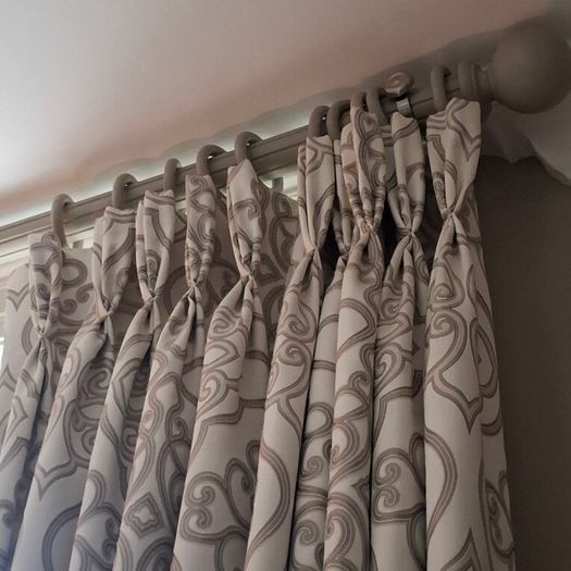 Top quality silk interlined curtains