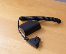 Alvin's Cables Anton Bauer D Tap to DMW-DCC12 DC Coupler Dummy Battery Coiled Cable for Panasonic DMC-GH5 GH4 GH3