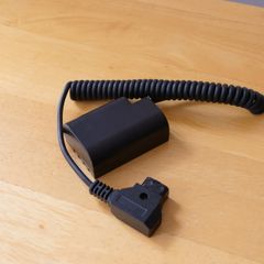 Alvin's Cables Anton Bauer D Tap to DMW-DCC12 DC Coupler Dummy Battery Coiled Cable for Panasonic DMC-GH5 GH4 GH3