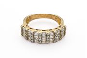 Signed Elanza Sterling Silver Cubic Zirconia Ring