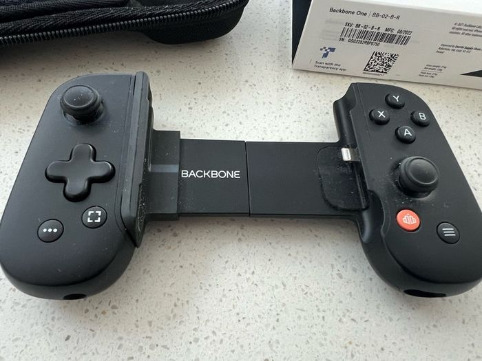 Backbone for iPhone  gaming controller and travel case