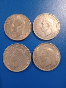 4x GeorV1 florins