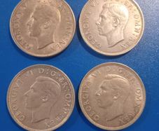 4x GeorV1 florins