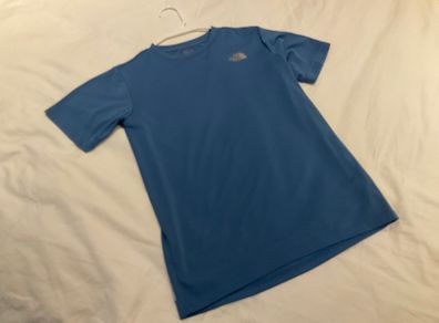 Boys North face Blue performance tshirt top Youth XL