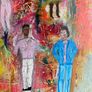 Original Abstract Painting Dublin Figurative Art Production Company Film TV Image 7