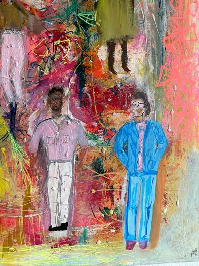 Original Abstract Painting Dublin Figurative Art Production Company Film TV
