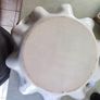 Art Nouveau BUTTERFLY FRUIT BOWL With two handles   Soft Neutral Colors with lovely green rim. Image 7