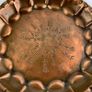 Antique Hand Etched Hammered Copper Wall Plate Image 5