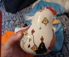 chicken piggy bank