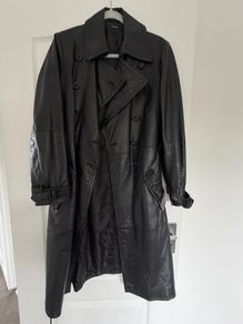 Zara leather trench coat
