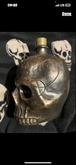 skull poison Halloween decoration size 22/15 cm