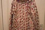Flower patterned womans raincoat