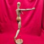 Old Wooden Mannequin , Cool Decoration , 45 cm tall Image 6
