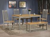 Nappa Grey & Oak Dining Set