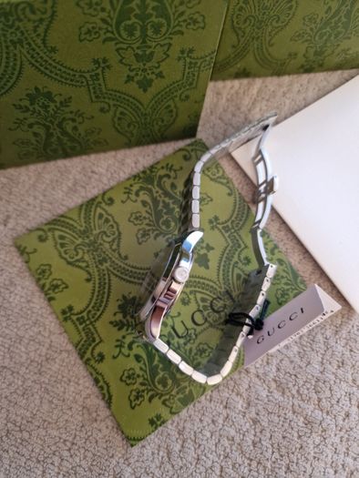 (New) Gucci G-Timeless Stainless Steel Bracelet Watch, Swiss Made