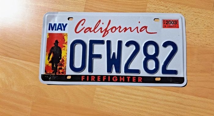 California License Plate