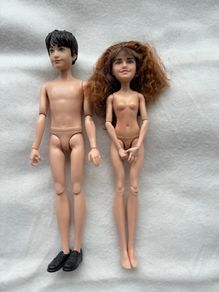 Harry Potter and Hermoine Granger Tangled hair Mattel 2018  Used Please look at the pictures