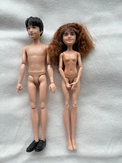 Harry Potter and Hermoine Granger Tangled hair Mattel 2018  Used Please look at the pictures