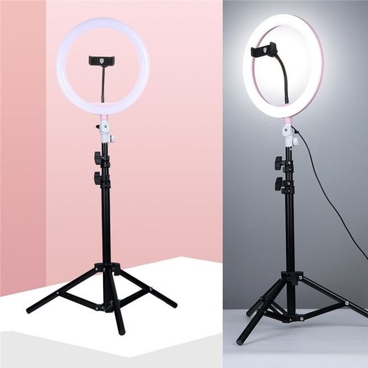 Brand New HQ-HD Ring Light With Long Tripod Stand & Phone Holder for YouTube Video, Desktop Camera Led Ring Light for Streaming, Makeup, Selfie Photography, Tik Tok., Makeup.