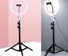 Brand New HQ-HD Ring Light With Long Tripod Stand & Phone Holder for YouTube Video, Desktop Camera Led Ring Light for Streaming, Makeup, Selfie Photography, Tik Tok., Makeup.