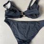 Bikini two piece swim suit black new by Accessories size 12 Image 3