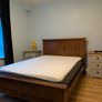 Solid Wood Sleigh Double Bed Frame & Emma Hybrid Mattress Image 4