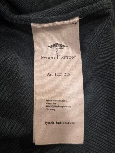 Fynch Hatton Quarter Zip Knit Jumper Mens 4XL XXXXL