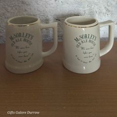 McSorleys Old Ale House Ceramic Tankard Mugs