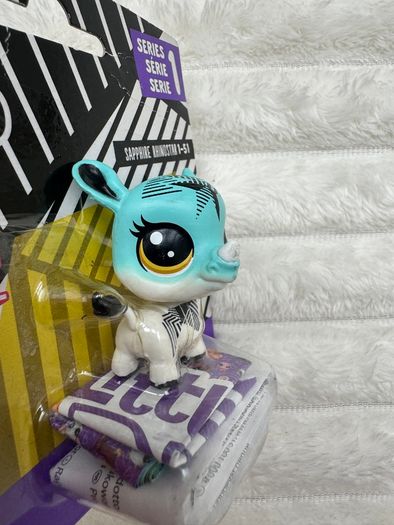 Hasbro Littlest Pet Shop 1-51 Sapphire Rhinostar Rhino Dirty Please see pictures