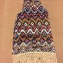 Women Printed Backless Tassel Hem Sleeveless Vintage Bikini Cover Up Beach Dress Image 3