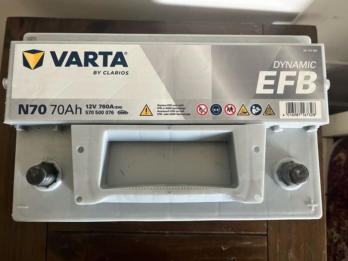 Auto starter battery VARTA 70Ah 12V 760A
