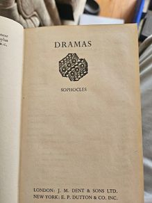 The Dreams of Sophocles. Translated By Sir George Young . 1947 Everysman Library. Hardback In Good Condition.