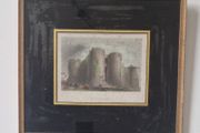 Antique Print Engraving Titled Castle of Limerick Drawn by W.H.Bartlett, engraved by J. Cousen -1841