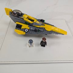 100% LEGO Star Wars Anakin's Jedi Starfighter 75214 Complete With Minifigs