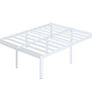 High White Double Bed Frame 4ft 6 with Rounded Corners Image 2