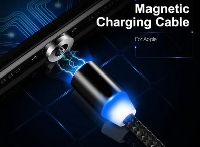 New Magnetic Charger USB Cable for iPhone 8 7 6s Plus X 11 SE iPad Original Wire